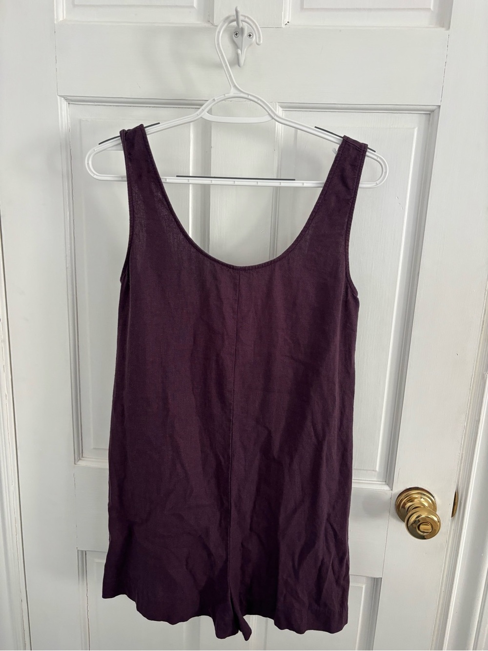 Mango Plum low back Romper